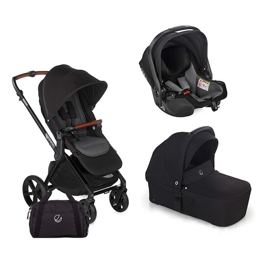 Jané Pack poussette Trio Muum 4 Nacelle Sweet et coque Koos Cold Black 