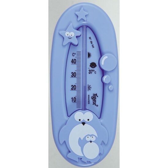 Tigex Thermomètre de bain Bleu / Corail  Tigex Thermomètre de bain Bleu / Corail