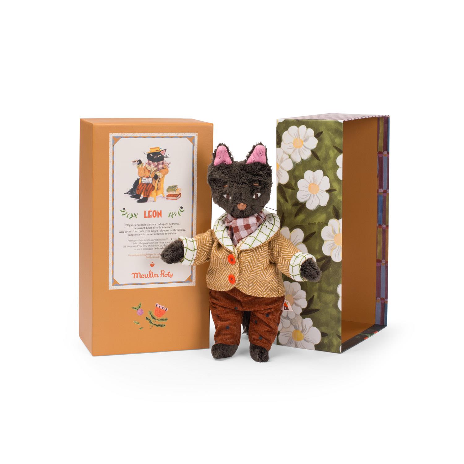 Poupée Léon le chat Les Minouchkas MULTICOLORE Moulin Roty