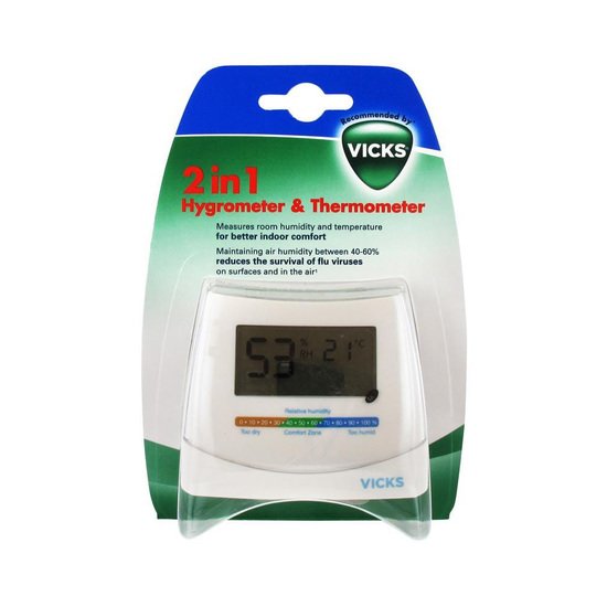 Vicks Hygromètre & Thermomètre 2 en 1  