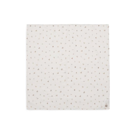 Jollein Lot de 2 Lange Gaze de Coton Large Animal Friends Multicolore 115x115 cm Jollein Lot de 2 Lange Gaze de Coton Large Animal Friends Multicolore 115x115 cm