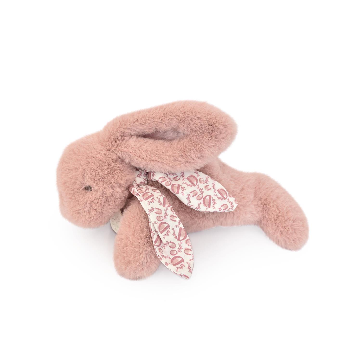 Doudou & Compagnie - Peluche petit lapin pantin ROSE Doudou & Compagnie