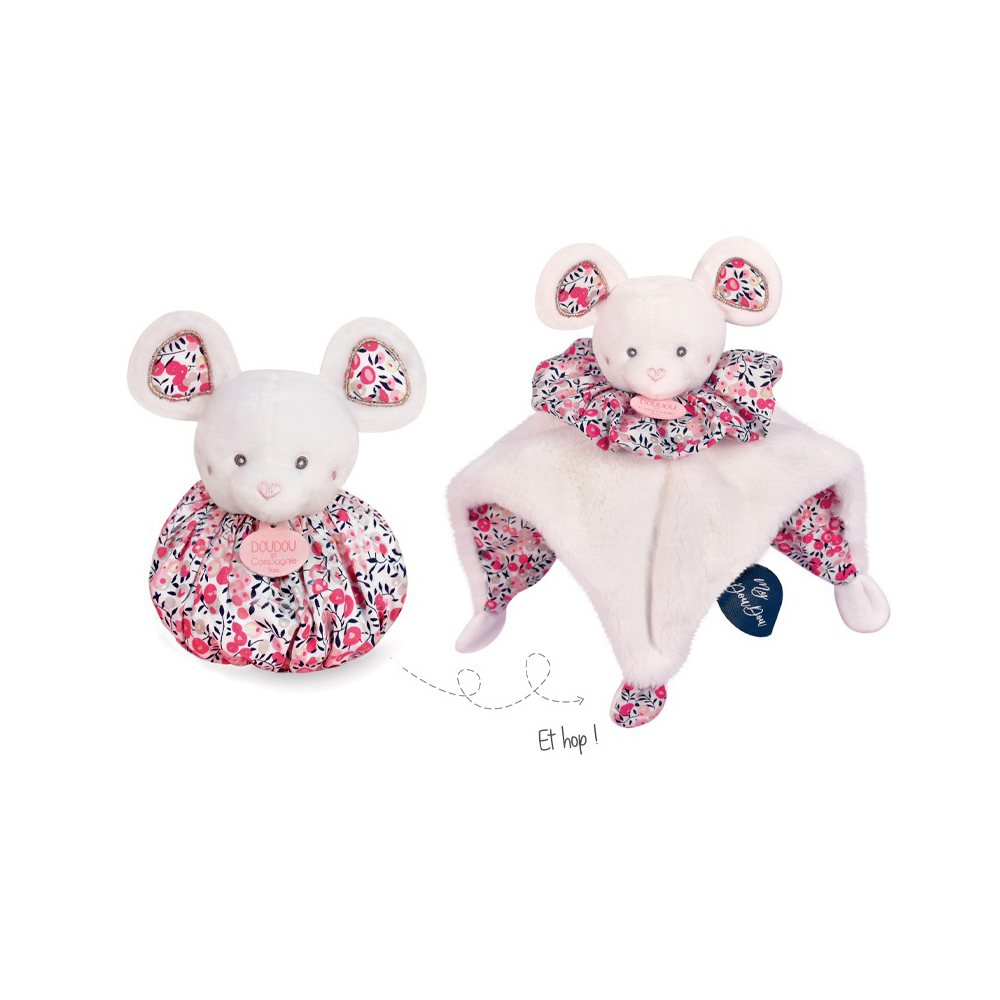 Doudou & Compagnie - Doudou boule BLANC Doudou & Compagnie