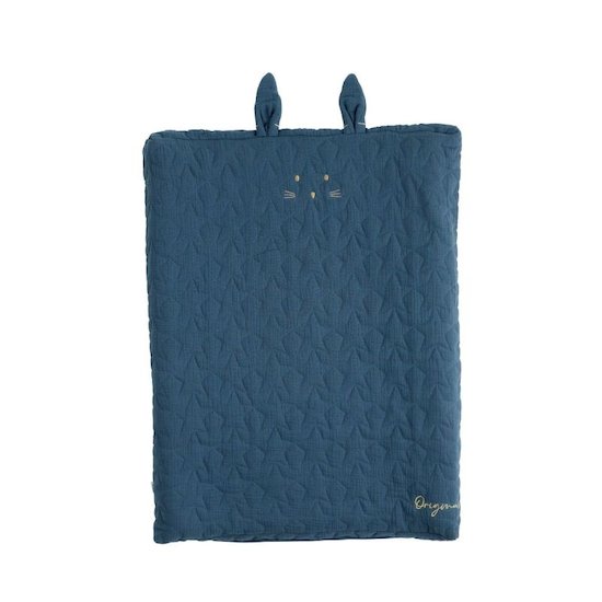 Sauthon Original Housse de matelas à langer réctangulaire Bleu Saphir  Sauthon Original Housse de matelas à langer réctangulaire Bleu Saphir