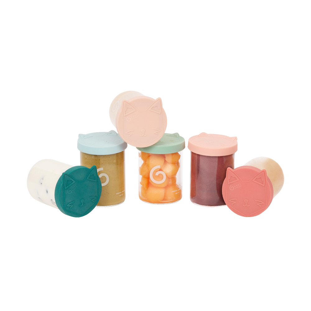 Set de 8 pots de conservation en verre ISY BOWLS - Babymoov – Comptoir des  Kids