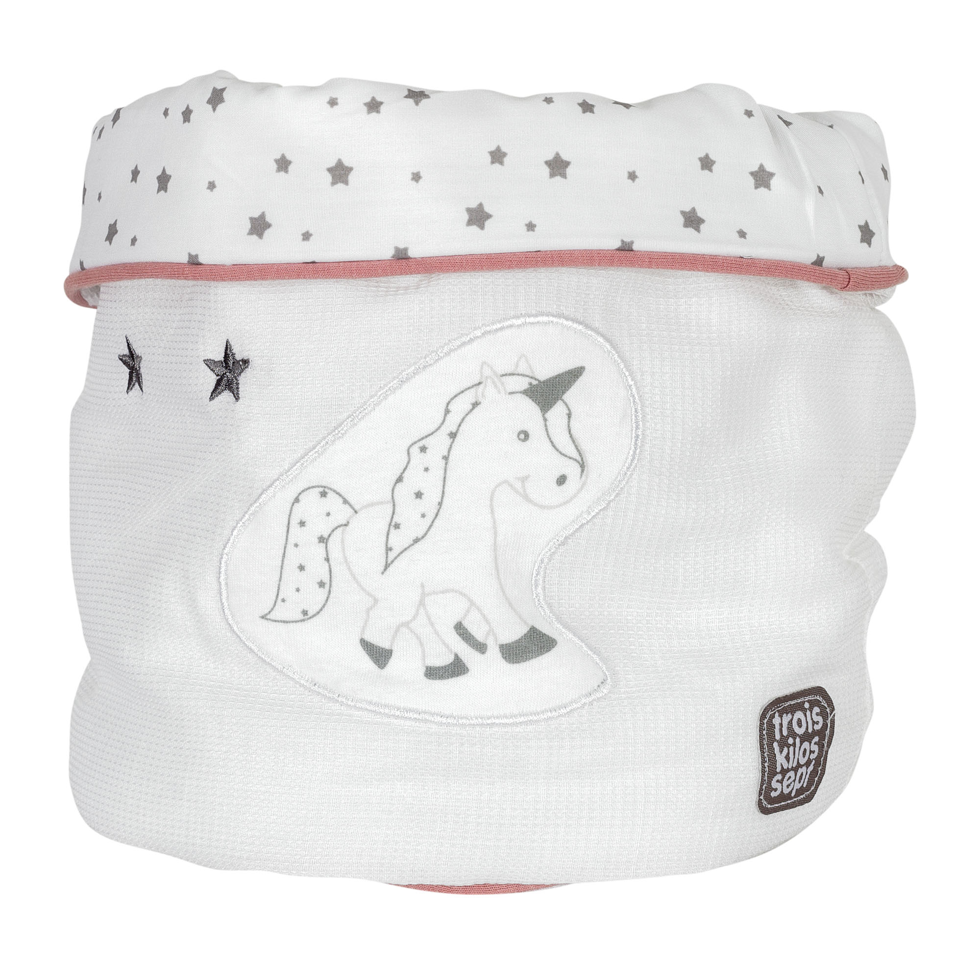 Trois Kilos Sept - Beauty case Ophelia la licorne ROSE Trois Kilos Sept