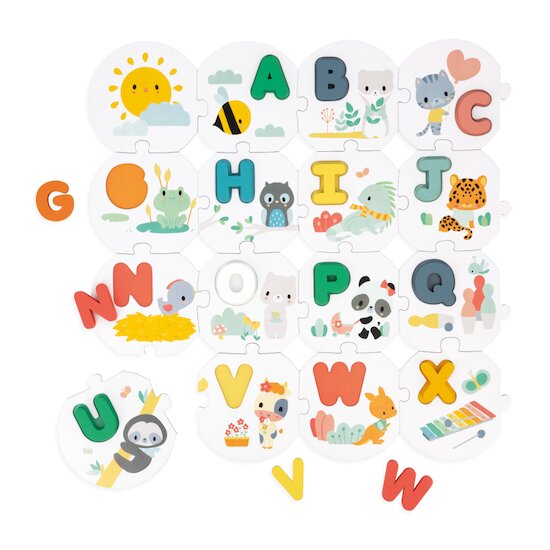 Janod Puzzle mon premier alphabet Pure  Janod Puzzle mon premier alphabet Pure