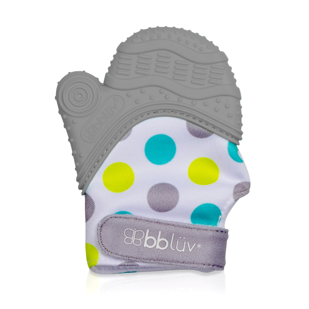 BBLUV - Mitaine de dentition pour bébé Glüv GRIS BBlüv