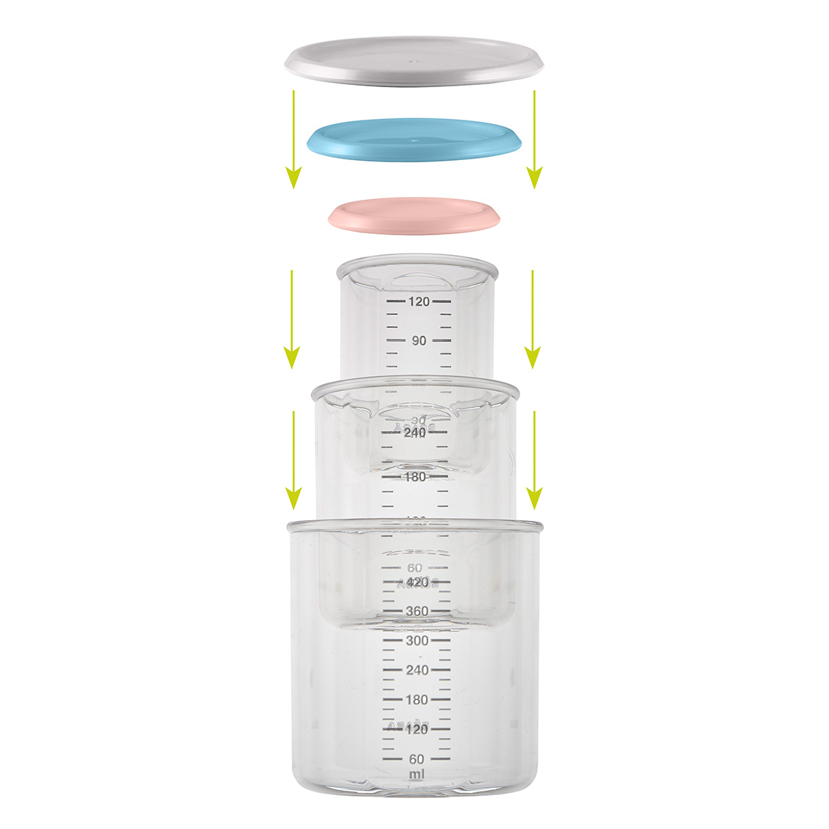 Coffret 3 portions de conservation MULTICOLORE Béaba
