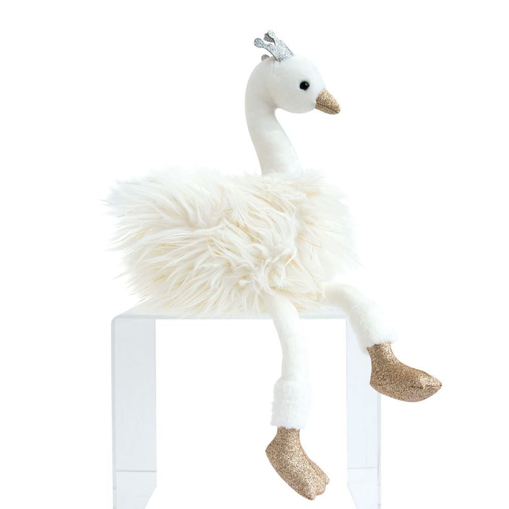 Cygne blanc MM 45cm BLANC Histoire d'Ours