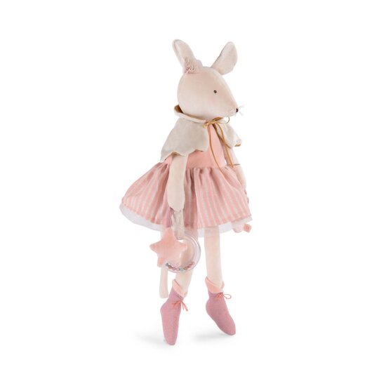 Moulin Roty Grande souris d'activités La petite école de danse Rose/crème  Moulin Roty Grande souris d'activités La petite école de danse Rose/crème