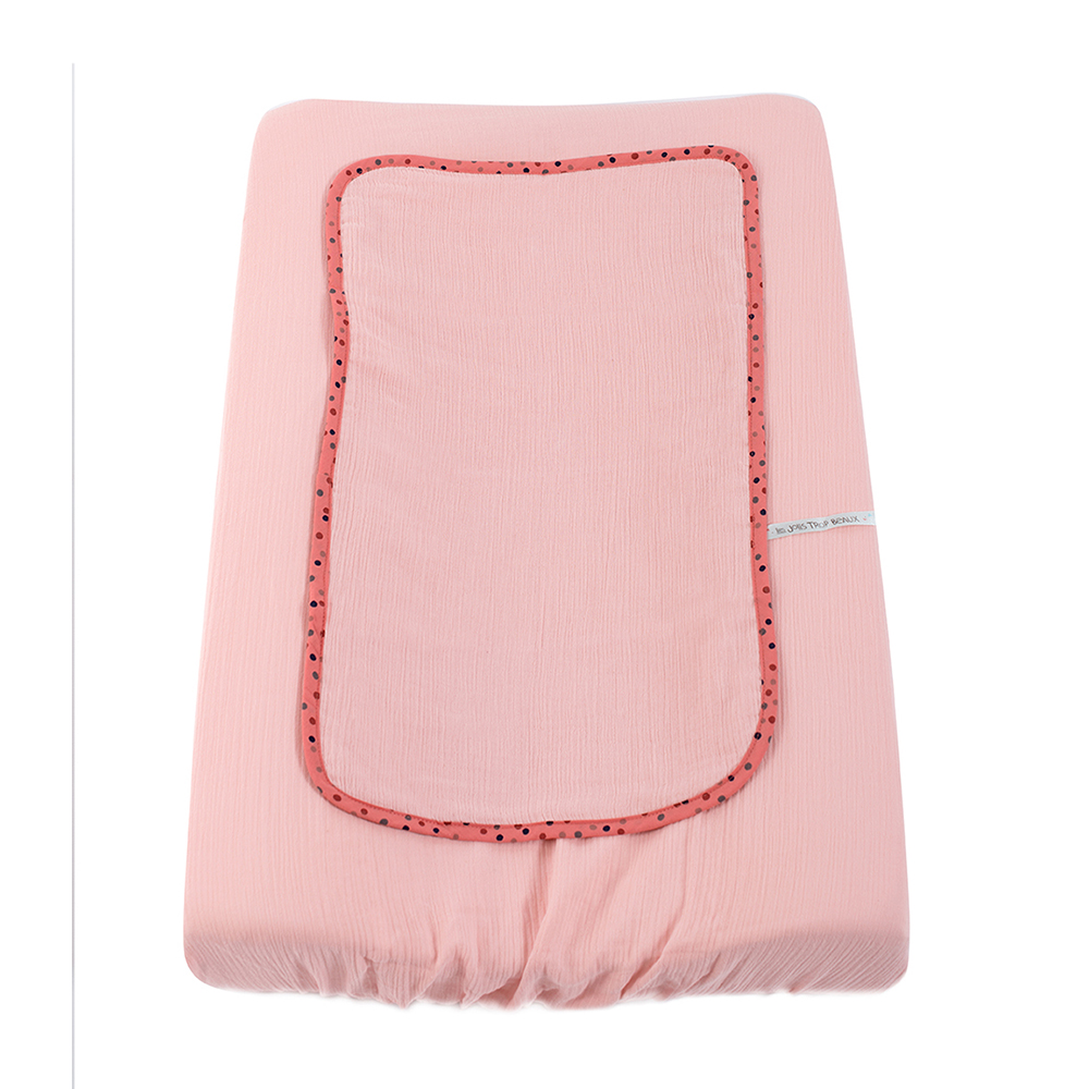 Housse matelas à langer Les Jolis trop beaux ROSE Moulin Roty