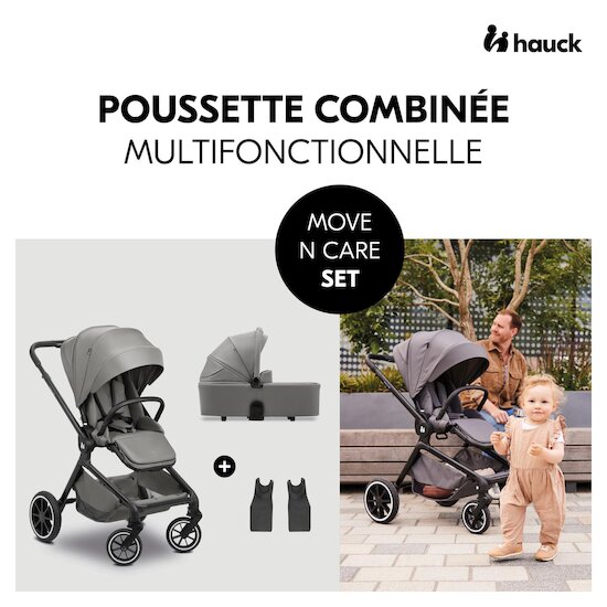 Hauck Pack Poussette Move N Care Dark Grey  Hauck Pack Poussette Move N Care Dark Grey