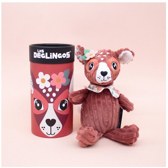 Les Déglingos Petit Simply Melimelos La Biche avec boîte cadeau Terracotta  Les Déglingos Petit Simply Melimelos La Biche avec boîte cadeau Terracotta
