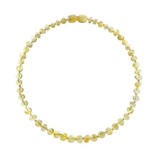 Irréversible Bijoux Collier d'ambre Cognac Jaune 0-2 ans