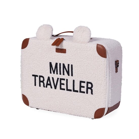 Childhome Valise d'enfant Mini Traveller Teddy Offwhite  Childhome Valise d'enfant Mini Traveller Teddy Offwhite