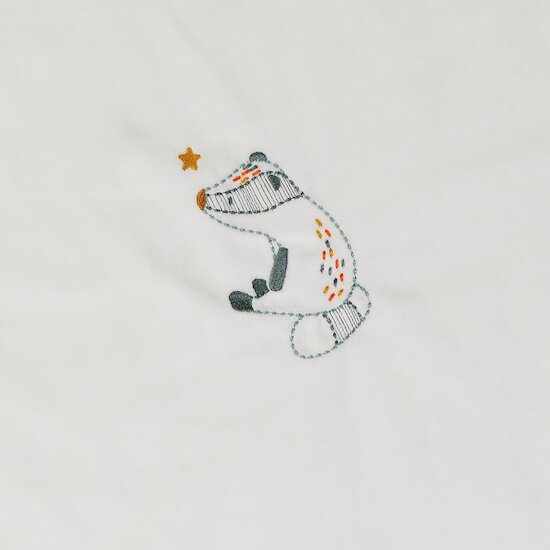 Nattou Grande couverture Felix et Leo Blanc 100x135 cm Nattou Grande couverture Felix et Leo Blanc 100x135 cm