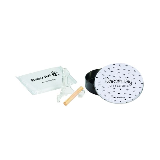 Baby Art Boîte magique empreinte ronde Blanc Et Noir  Baby Art Boîte magique empreinte ronde Blanc Et Noir