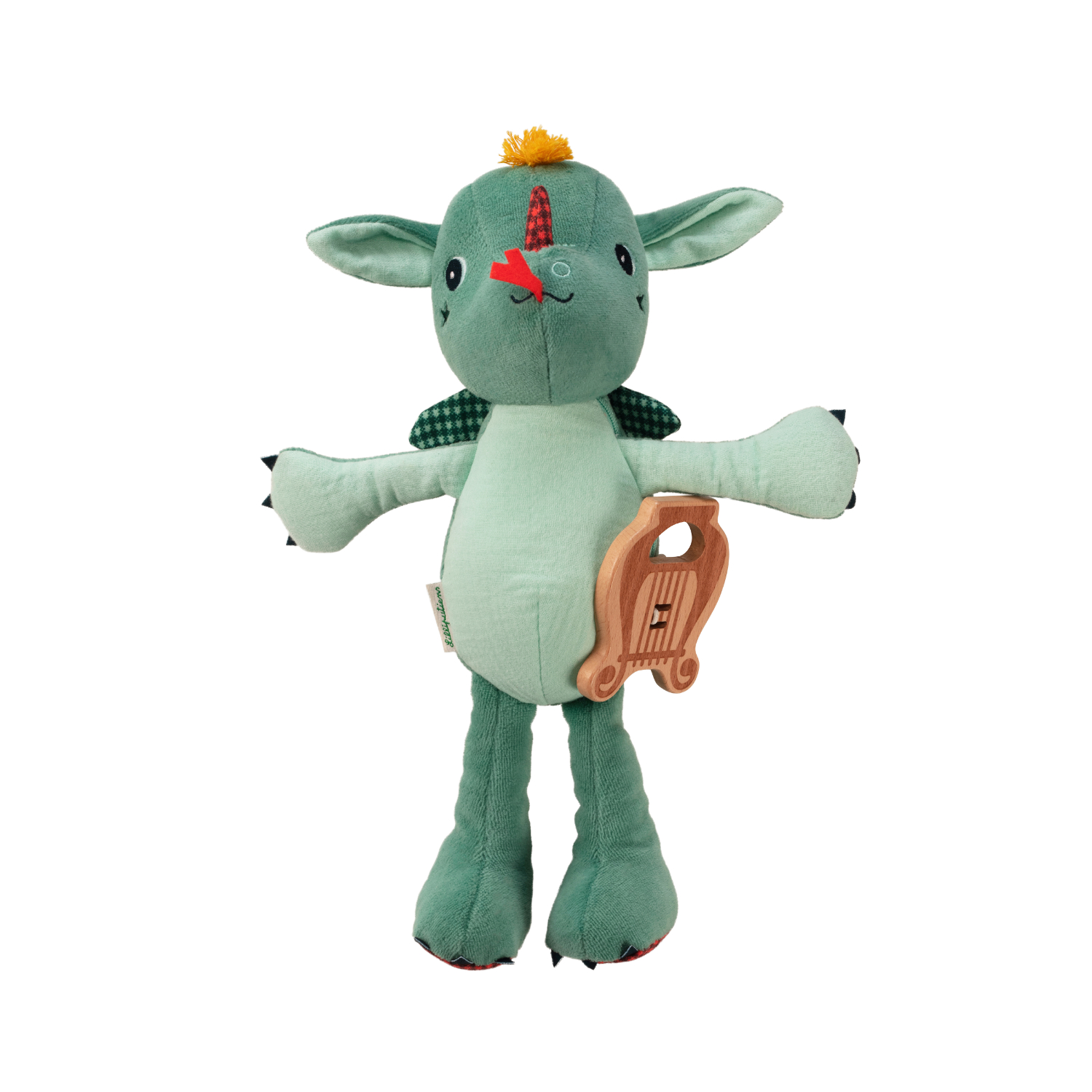 Kaloo - Peluche musicale éco Joe VERT Lilliputiens
