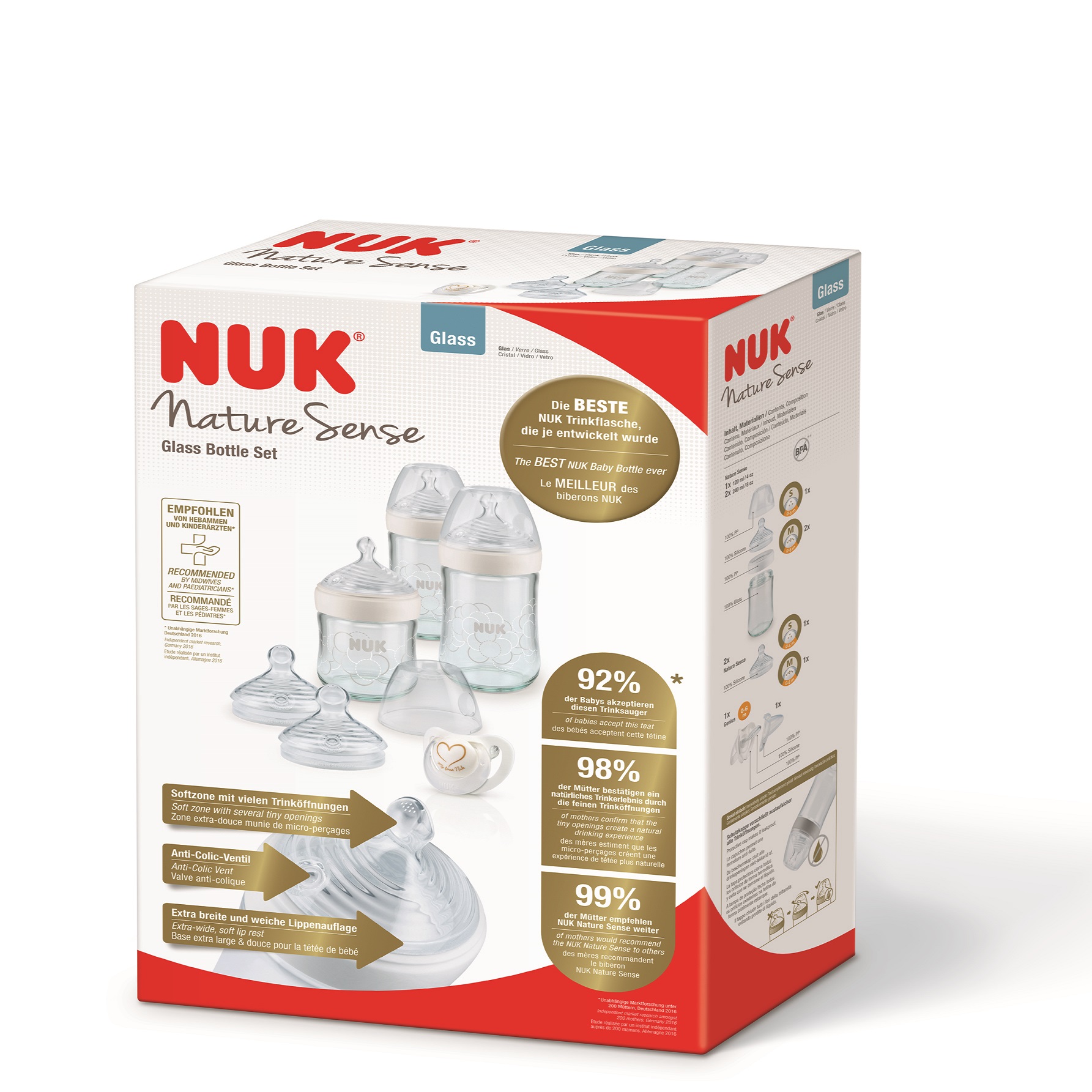 Petit set Biberons Nature Sense BEIGE Nuk