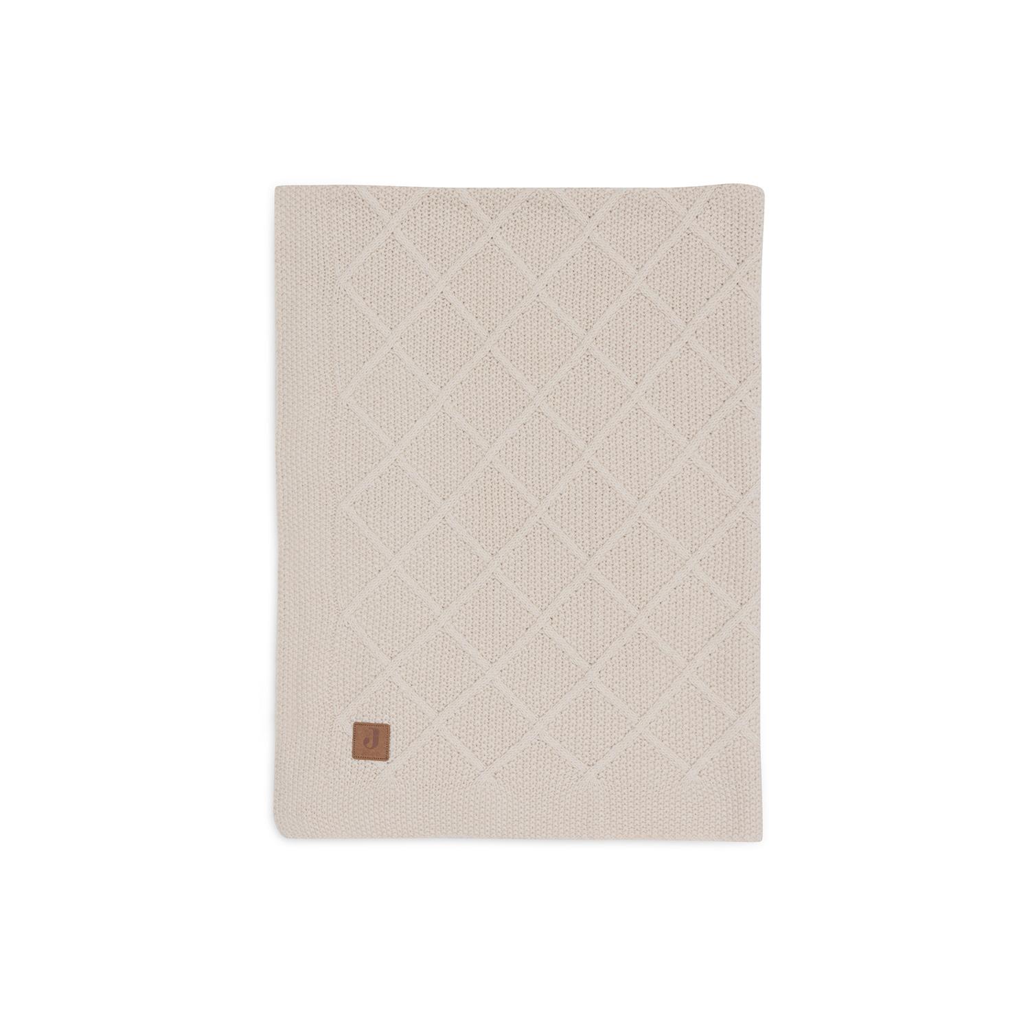 Jollein - Couverture Berceau Check Knit BEIGE Jollein