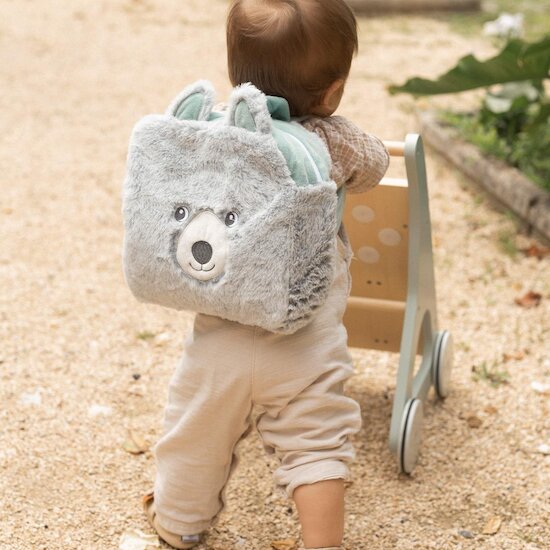 Trois Kilos Sept Sac à dos Buddy Gris Chiné  Trois Kilos Sept Sac à dos Buddy Gris Chiné