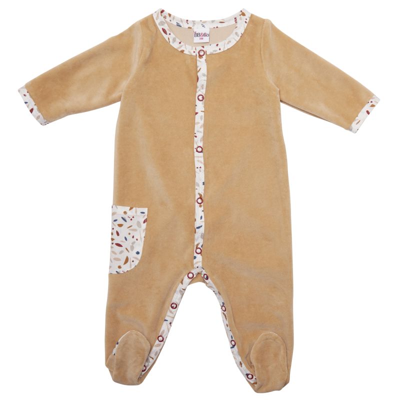 Pyjama en velours Dors-bien MULTICOLORE BB&Co