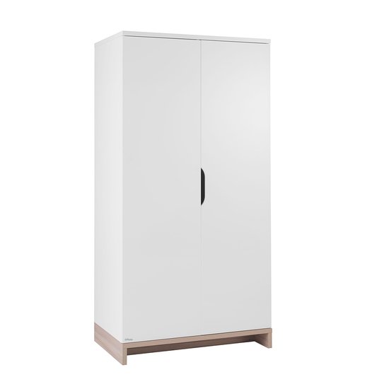 Galipette Armoire 2 portes Lilo Blanc Et Cêdre 