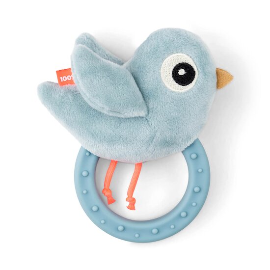 Done by Deer Hochet avec anneau de dentition Birdee Bleu  Done by Deer Hochet avec anneau de dentition Birdee Bleu