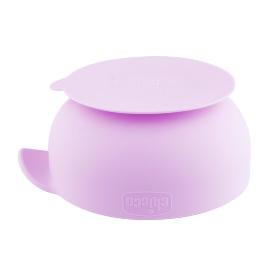 Chicco Bol en silicone avec ventouse rose 6 mois+ Chicco Bol en silicone avec ventouse rose 6 mois+