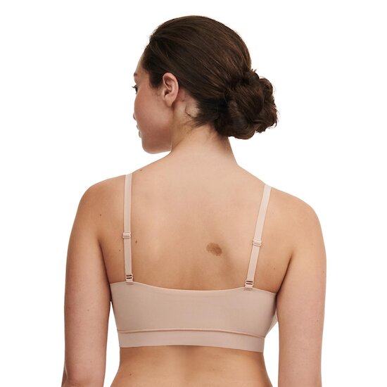 Chantelle Brassière Sans Armatures Pads amovibles Beige Doré  Chantelle Brassière Sans Armatures Pads amovibles Beige Doré