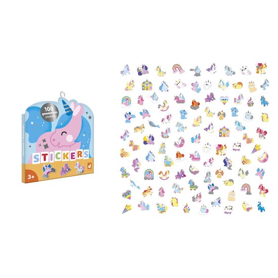 Janod 100 Gommettes Licornes Multicolore  Janod 100 Gommettes Licornes Multicolore