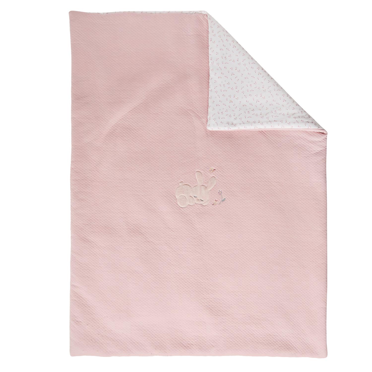 petite couverture jacquard Alice et Pomme ROSE Nattou