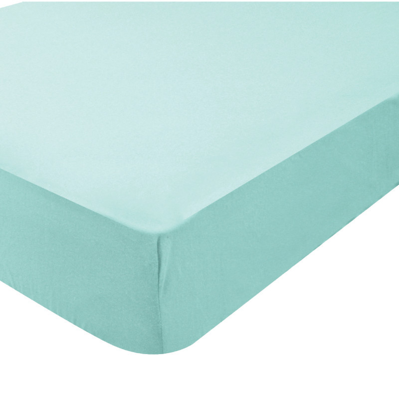 Drap housse Jersey BLEU Domiva