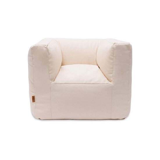 Jollein Fauteuil Pouf Enfant Twill Naturel 