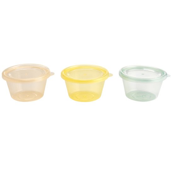 3 pots de conservation MULTICOLORE Formula Baby