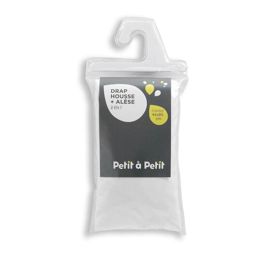 Petit à petit Drap housse alese Blanc  Petit à petit Drap housse alese Blanc