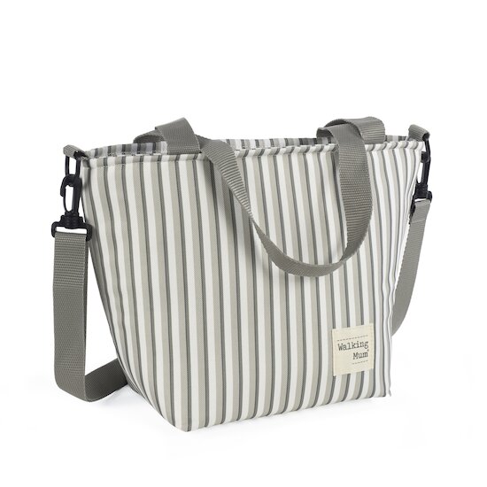 Walking Mum Sac Isotherme Botton Rayures Beige  Walking Mum Sac Isotherme Botton Rayures Beige