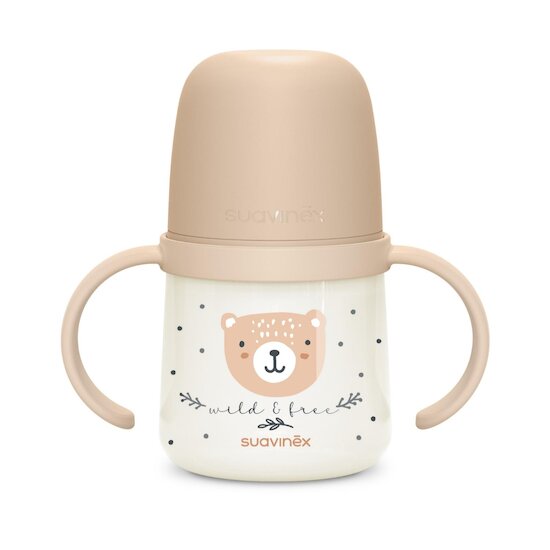Suavinex Biberon à Anses Wild&Free Night & Day Marron  Suavinex Biberon à Anses Wild&Free Night & Day Marron