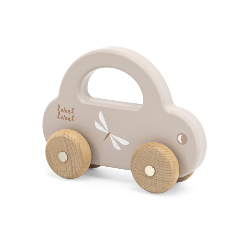 Petite voiture en bois MARRON Label Label