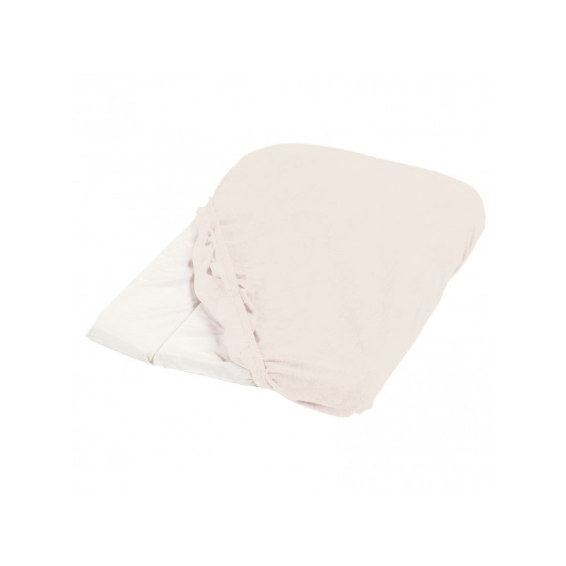 Housse de matelas à langer éponge viscose de bambou BEIGE Candide