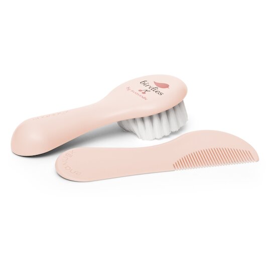 Suavinex Set Brosse + Peigne Birdies Rose 