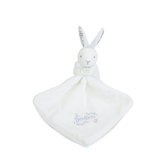 Doudou & Compagnie Lapin avec Doudou Blanc 10 cm