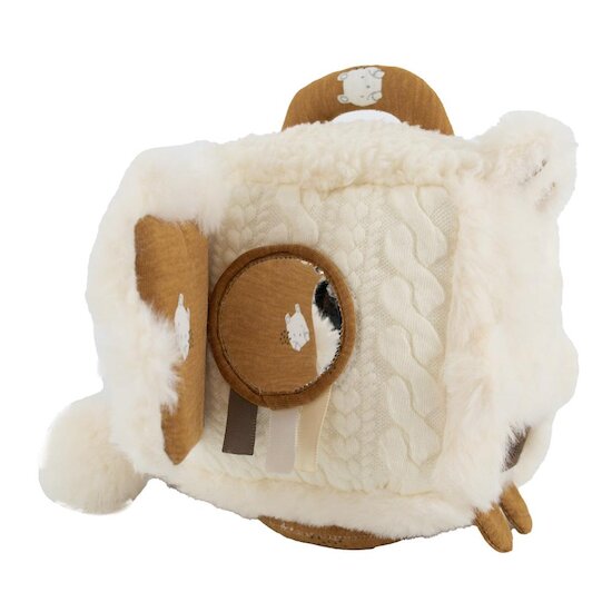 Domiva Cube d'activites boubou Beige 15x15 cm Domiva Cube d'activites boubou Beige 15x15 cm