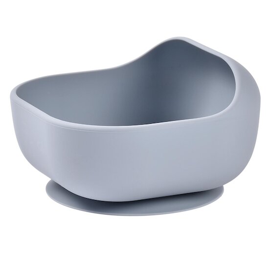 Béaba Bol silicone avec base ventouse Grey  Béaba Bol silicone avec base ventouse Grey