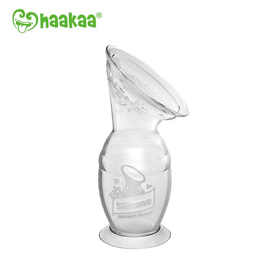 Haakaa Recueil-lait en silicone avec base ventouse Transparent 150 ml
