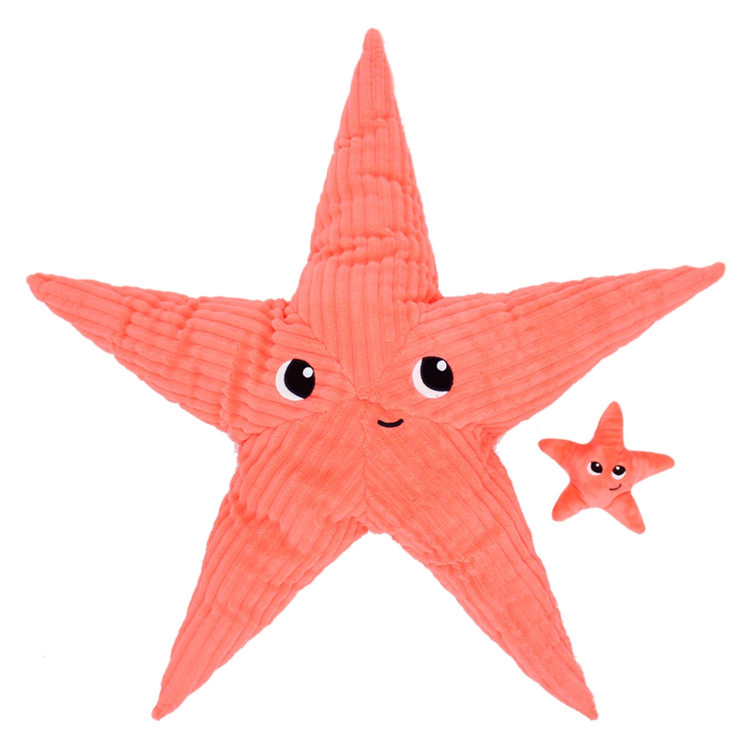 Peluche Ptipotos Etoile de mer Maman/Bebe ROSE Les Déglingos