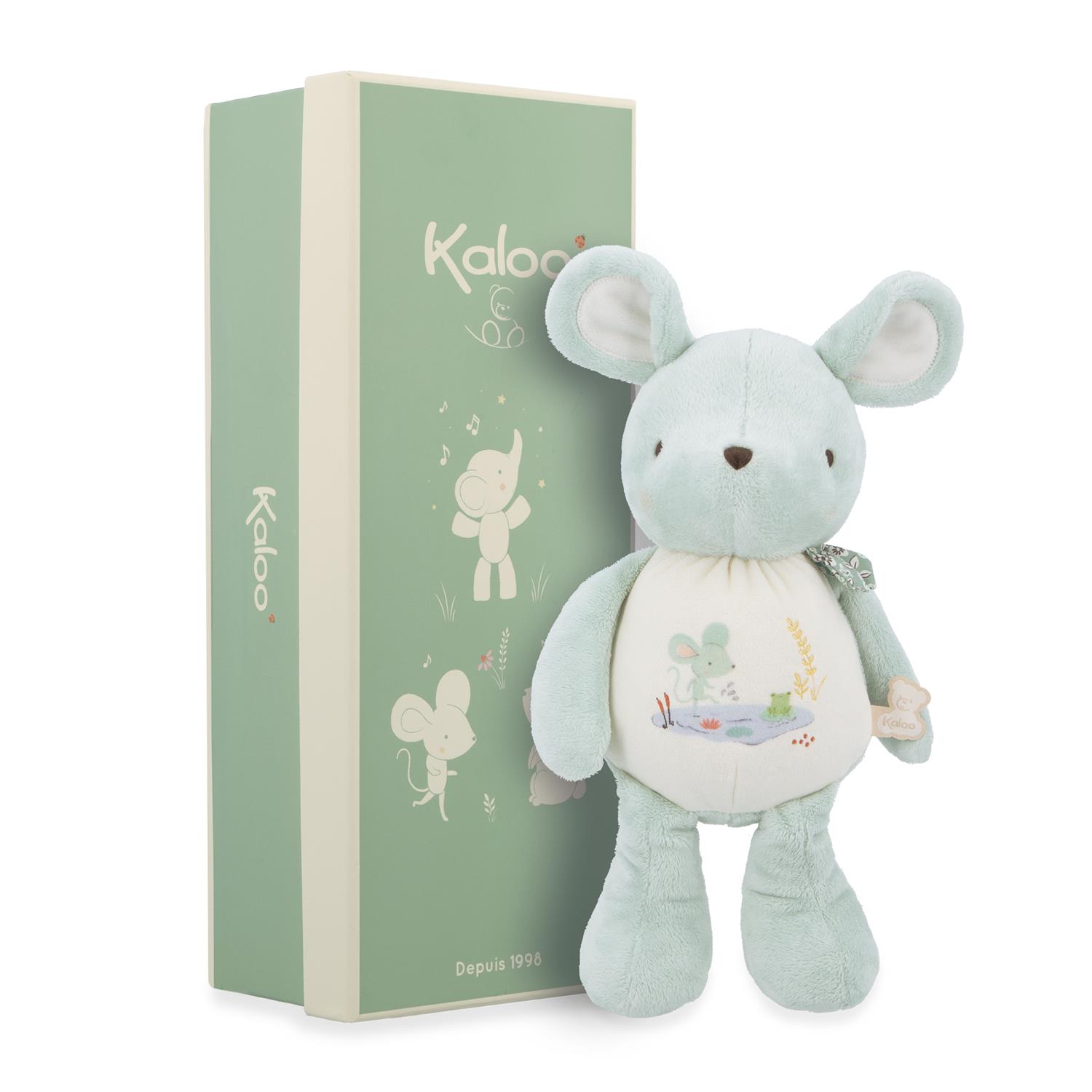 Peluche à Son Souris VERT Kaloo