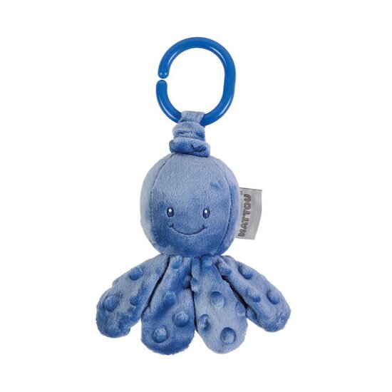 Nattou Mini pieuvre vibrante Bleu naissance