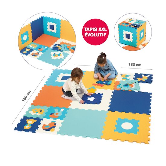 Ludi Tapis mousse Jumbo Multiolore  Ludi Tapis mousse Jumbo Multiolore